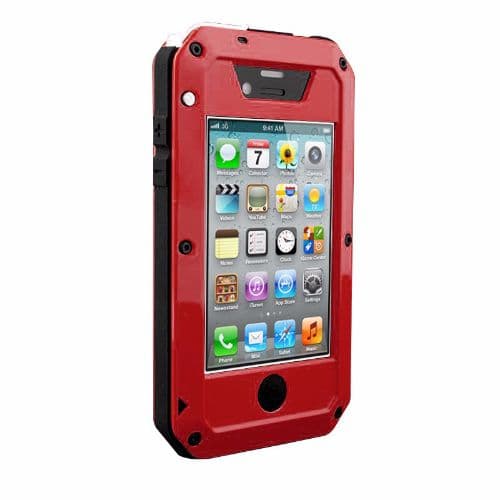 iPhone 4 4S Shockproof Aluminum Water Resistant Metal Cover Case